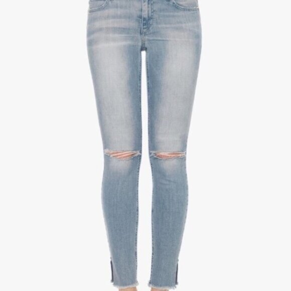 Anthropologie Joe's Jeans Skinny Jeans Flawless Icon Split distressed Light wash - Picture 1 of 16